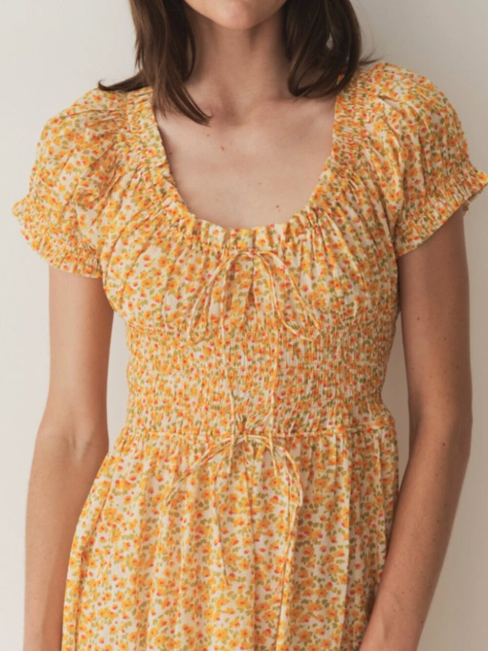 DOEN ASHLYNN DRESS IN CLEMENTINE DAISY FIELDS